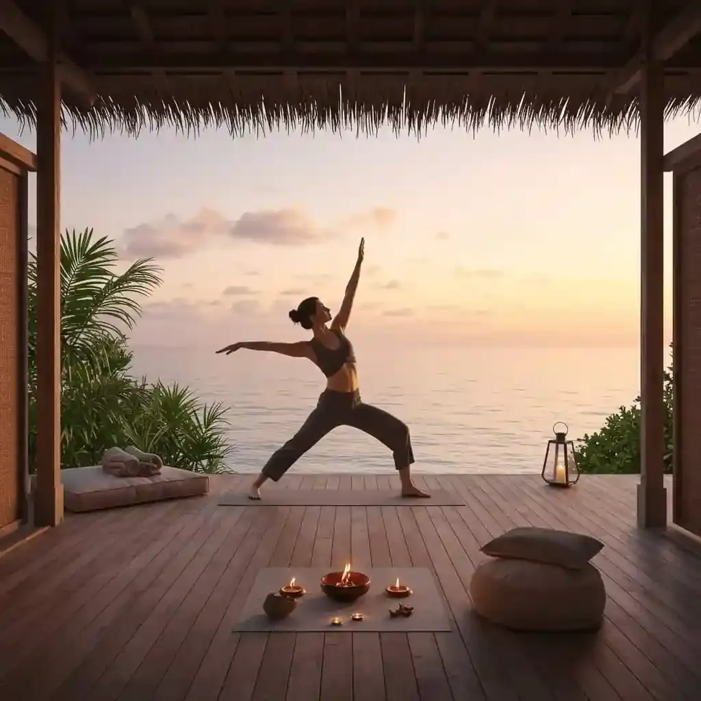 Active Escape — Keep your practice on the island — a personal trainer or private yoga, set to the sea.